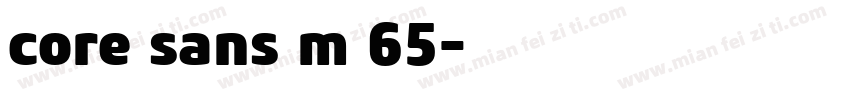 core sans m 65字体转换